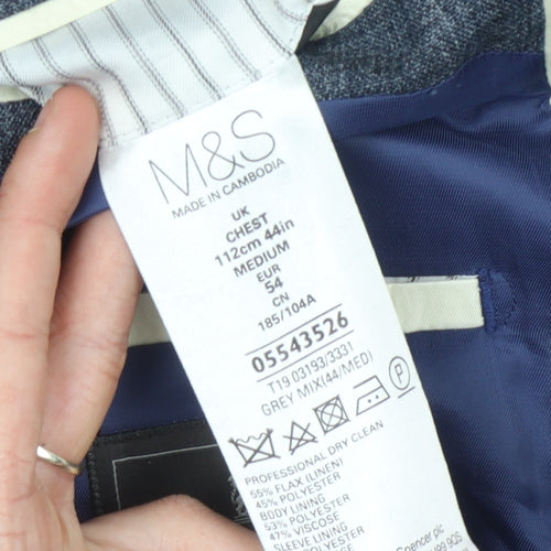 Marks and Spencer Men's Grey Blazer 44R