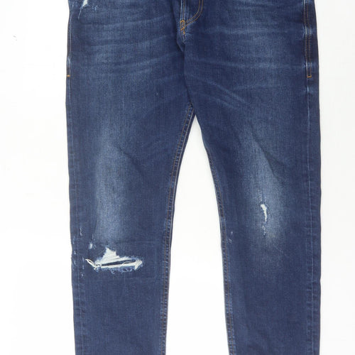 Diesel Men's Blue Distressed Jeans Size 33
