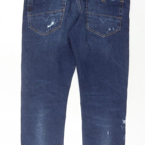 Diesel Men's Blue Distressed Jeans Size 33