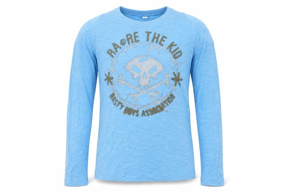 Ra-Re Unisex Blue Crew Neck Skull T-Shirt Size 10