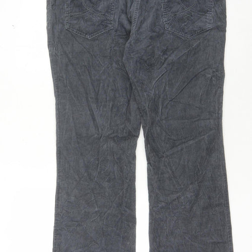 Marks and Spencer Women's Blue Corduroy Trousers Size 16
