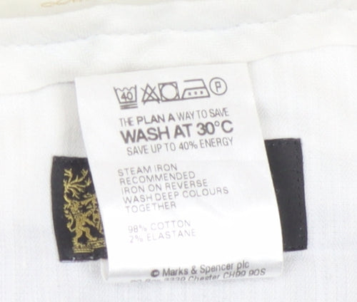 Marks and Spencer Men's Black Corduroy Trousers 38