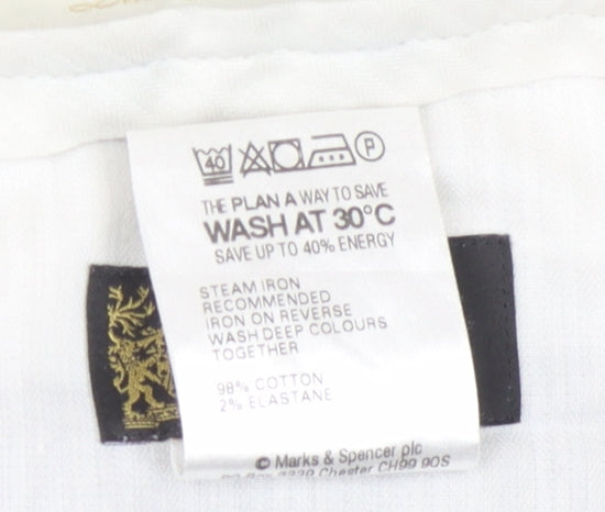 Marks and Spencer Men's Black Corduroy Trousers 38