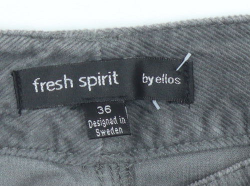 Fresh Spirit Women's Grey Corduroy Pencil Skirt Size 8