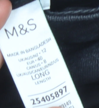 Marks and Spencer Women's Black Jeans, Size 12