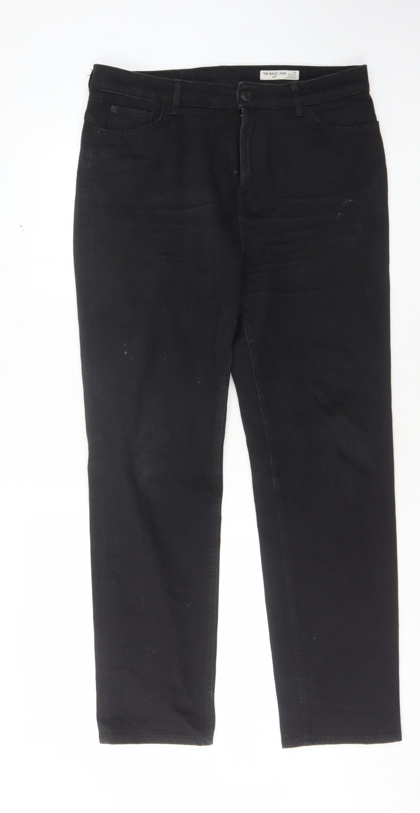 Marks and Spencer Women's Black Straight Jeans Size 14