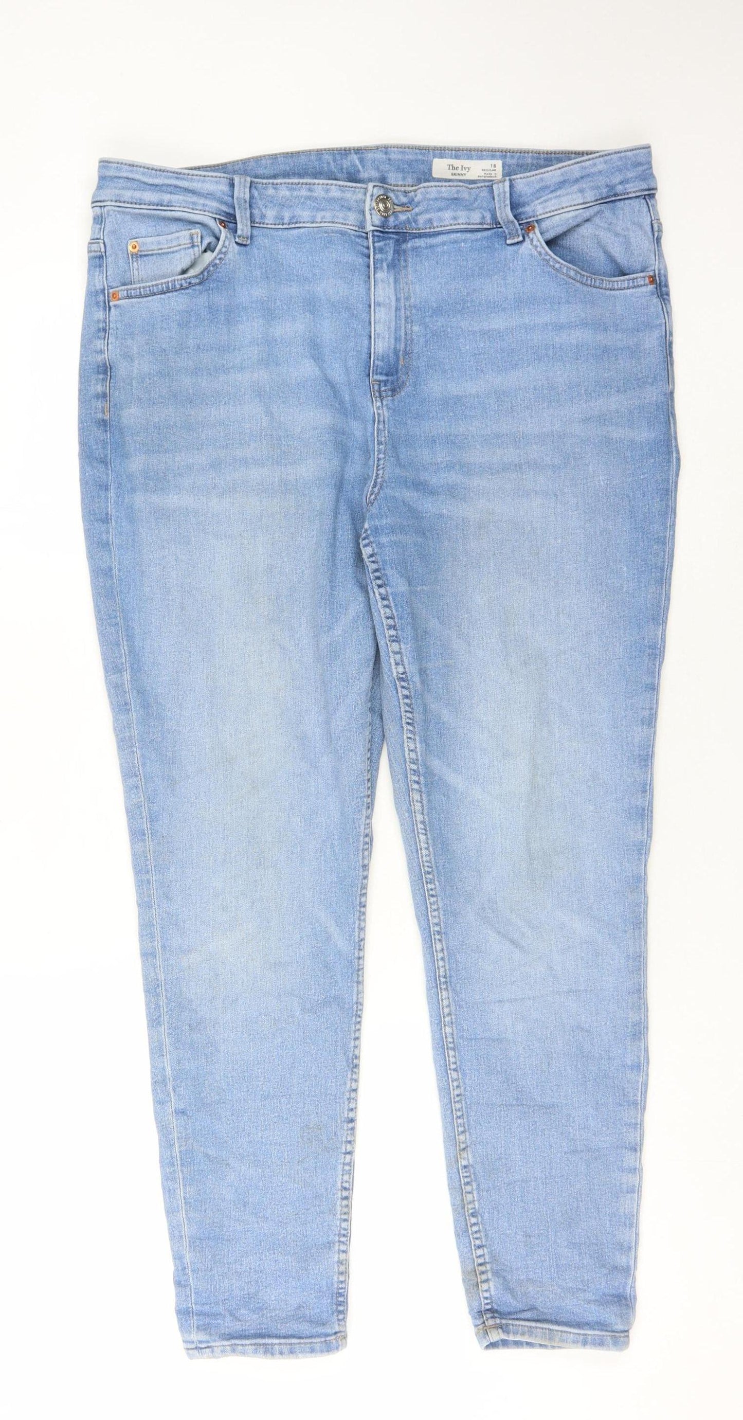 Marks and Spencer Women's Blue Skinny Jeans Size 18