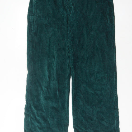Oliver Bonas Green Corduroy Women's Trousers Size 12