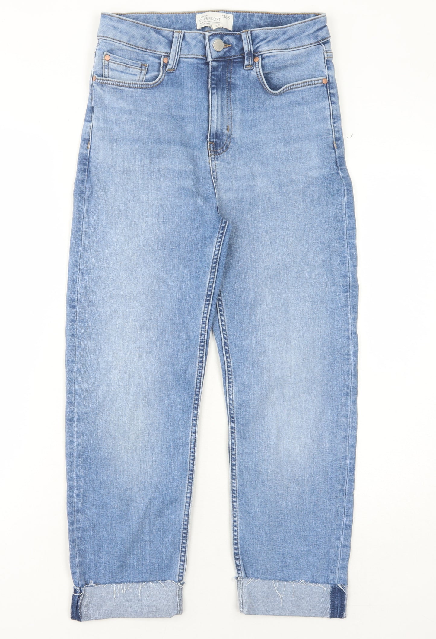 Marks and Spencer Women's Blue Cropped Jeans Size 10