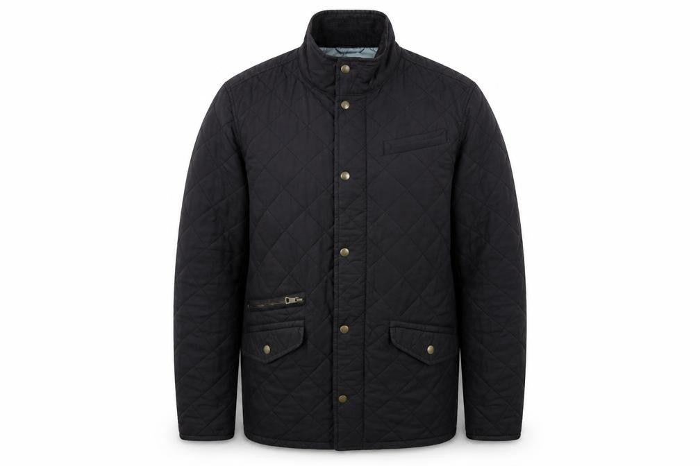 Front view of Marks & Spencer Men's Black Quilted Jacket M