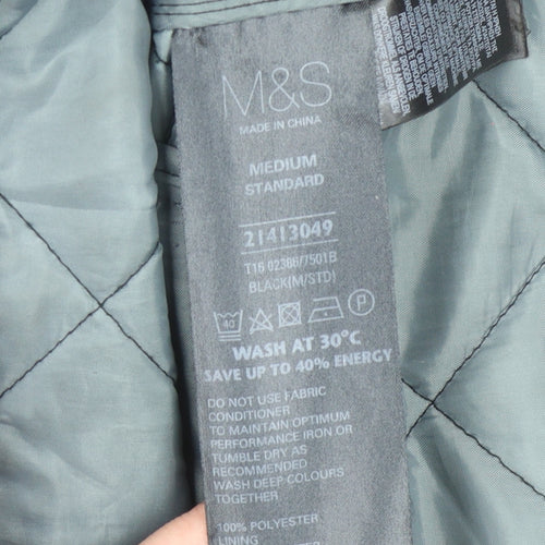Marks and Spencer Men's Black Quilted Jacket M