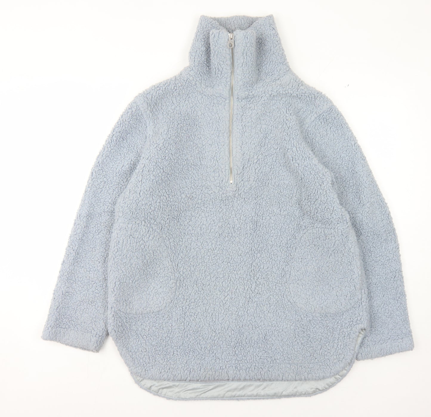 Ana Jakobs Women's Blue Fleece Sweatshirt, Size 10, Zip, Casual