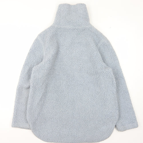 Ana Jakobs Women's Blue Fleece Sweatshirt, Size 10, Zip, Casual