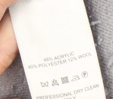 Ana Jakobs Women's Blue Fleece Sweatshirt, Size 10, Zip, Casual