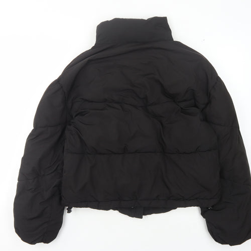Pull & Bear Women's Black Puffer Jacket S