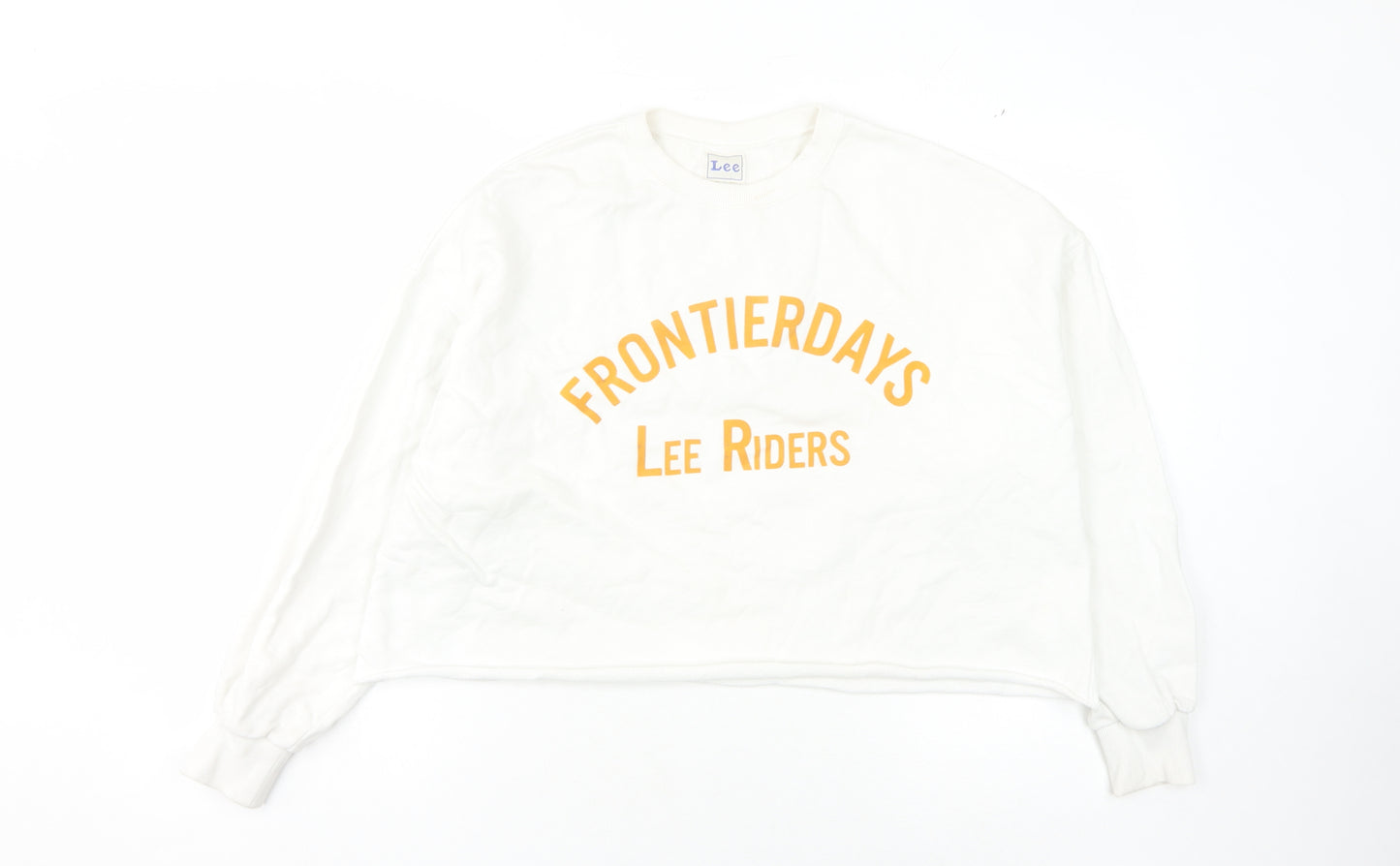 Lee White Pullover Sweatshirt - Unisex Adults L