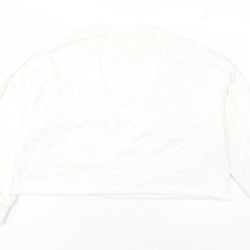 Lee White Pullover Sweatshirt - Unisex Adults L
