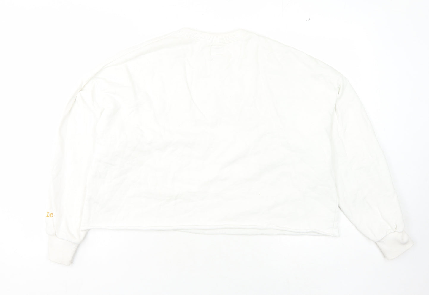 Lee White Pullover Sweatshirt - Unisex Adults L