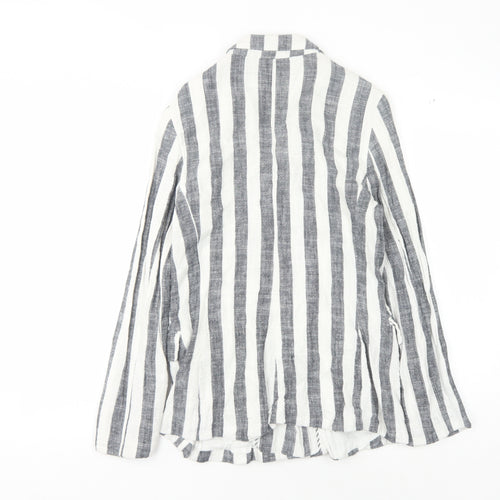 Bershka Women's Multicoloured Striped Blazer S