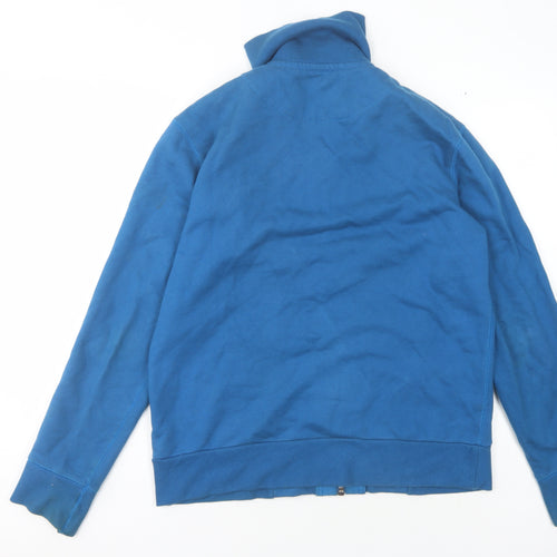 Energe Men's Blue Full Zip Logo Sweatshirt L