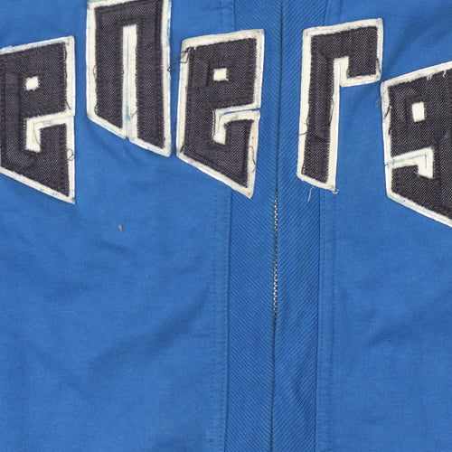Energe Men's Blue Full Zip Logo Sweatshirt L