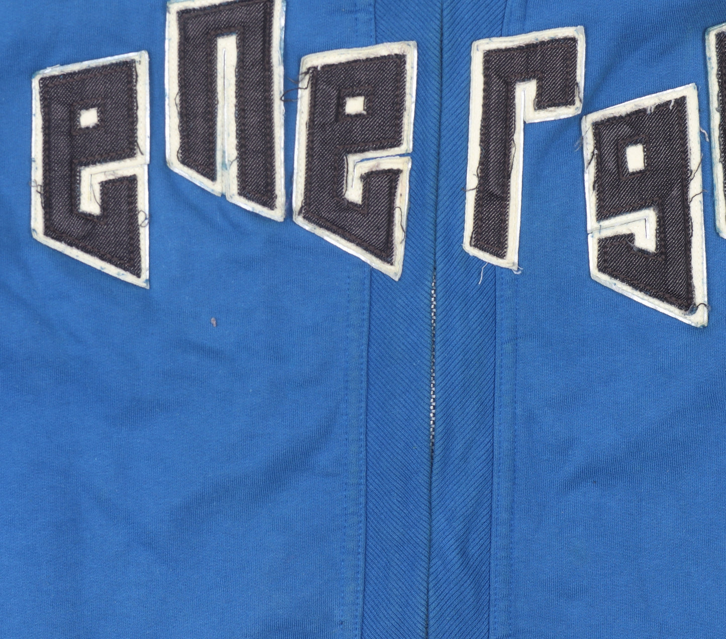 Energe Men's Blue Full Zip Logo Sweatshirt L