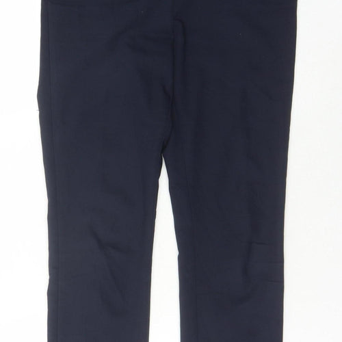 Zara Women Blue Straight Trousers Size 8