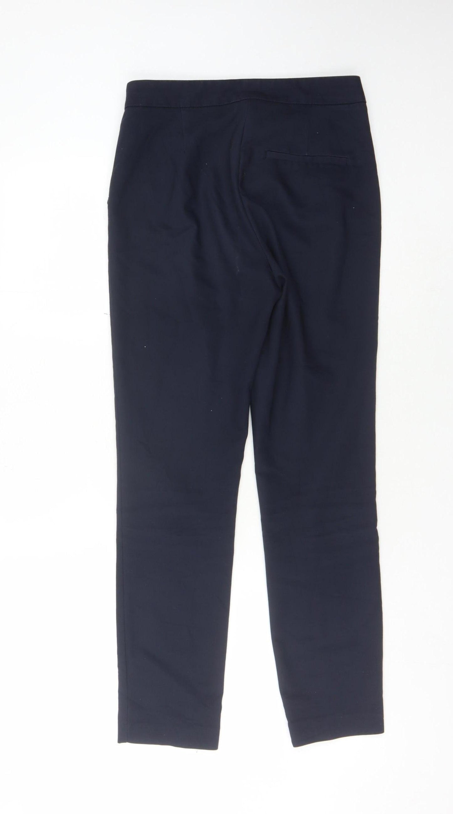 Zara Women Blue Straight Trousers Size 8