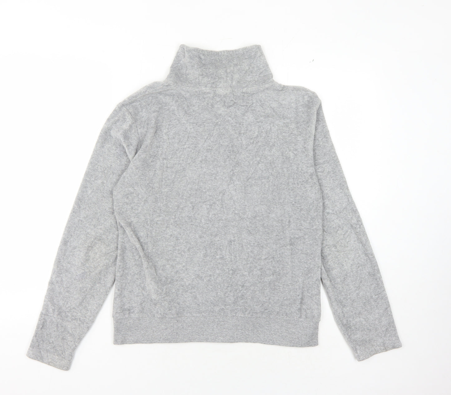 Clobbaustin Grey Women's Sweatshirt Size 12-14 Zip High Neck