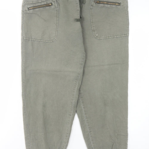 Dorothy Perkins Women's Green Jogger Trousers Size 10