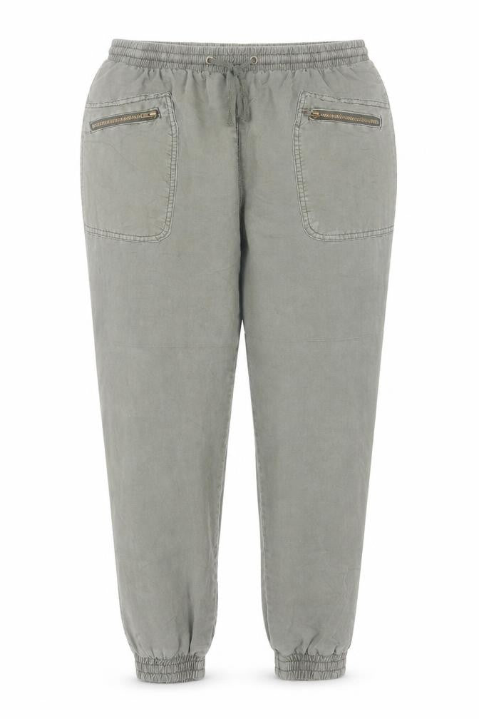 Front view of Dorothy Perkins Women's Green Jogger Trousers, size 10