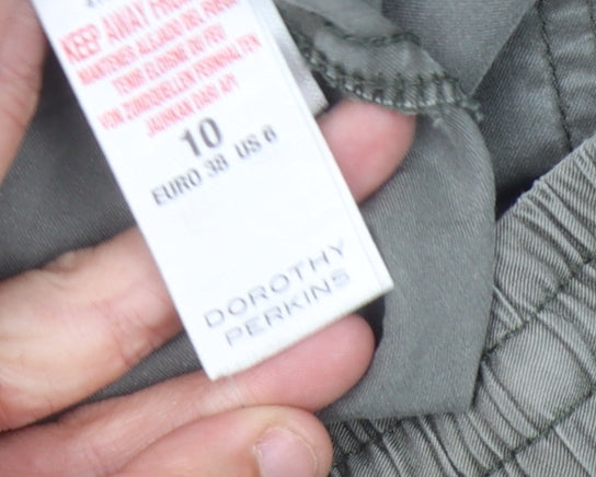 Dorothy Perkins Women's Green Jogger Trousers Size 10