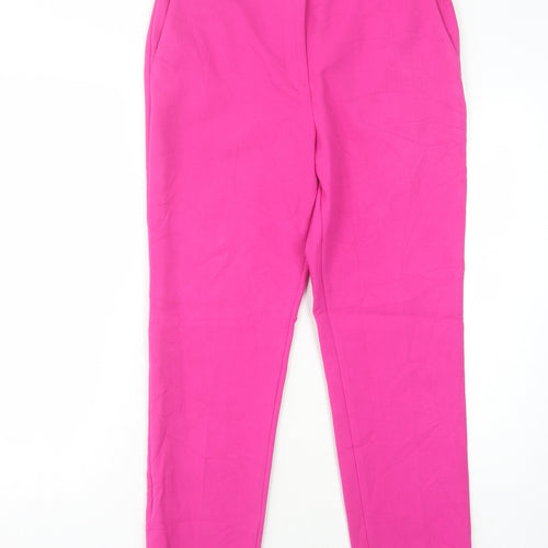 Marks and Spencer Women's Pink Straight Trousers Size 12