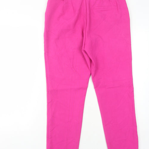 Marks and Spencer Women's Pink Straight Trousers Size 12