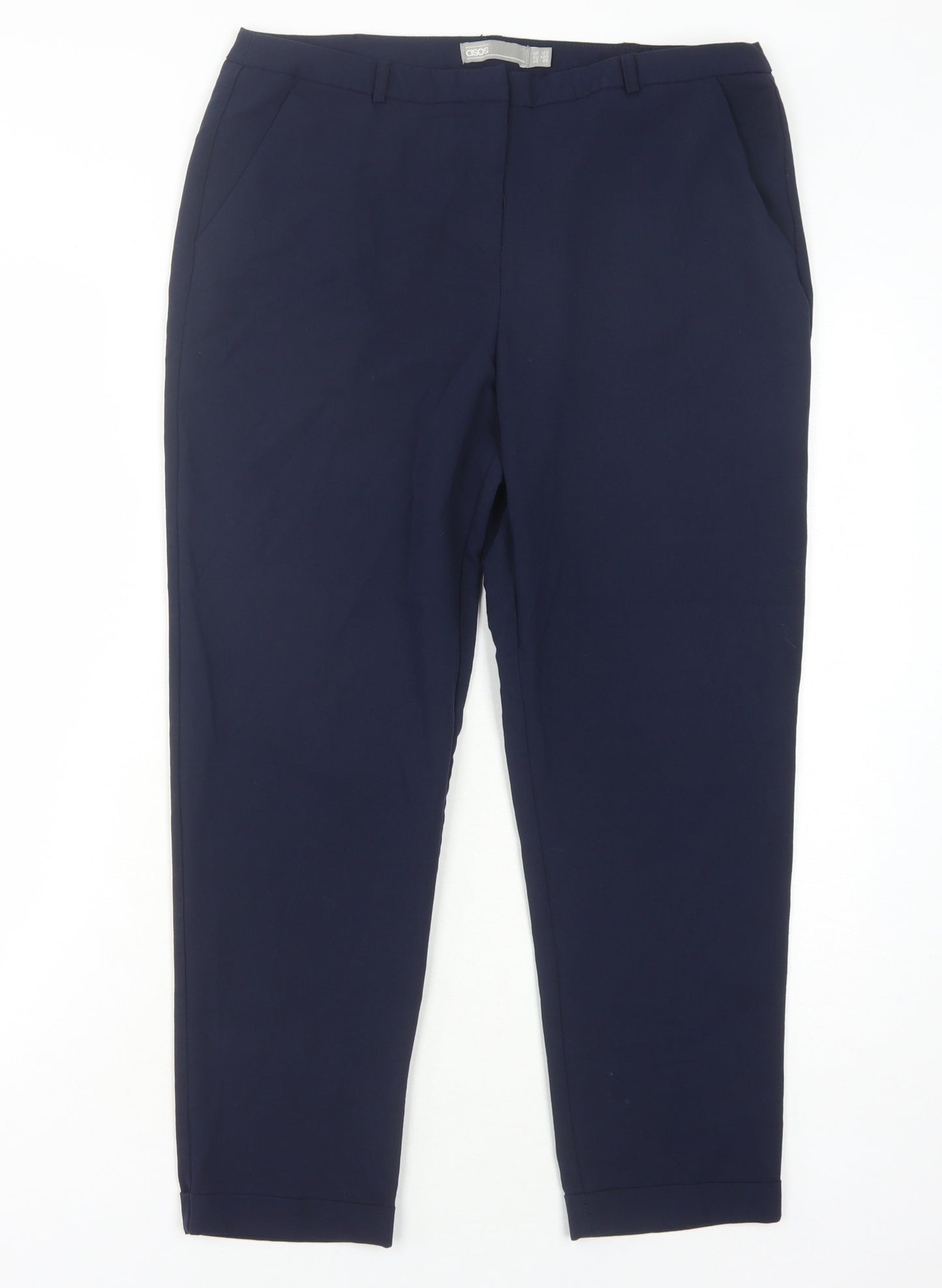 ASOS Women's Blue Trousers, Size 12, Business Casual
