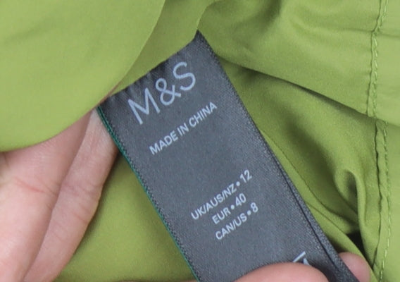 Marks and Spencer Women's Green Puffer Jacket Size 12