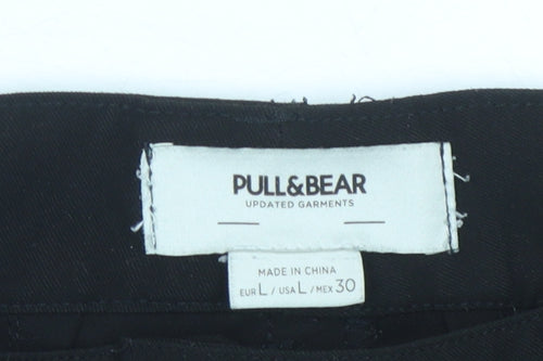 Pull & Bear Women's Black Trousers L