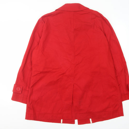 Elisabeth by Liz Claiborne Women's Red Zip Jacket L
