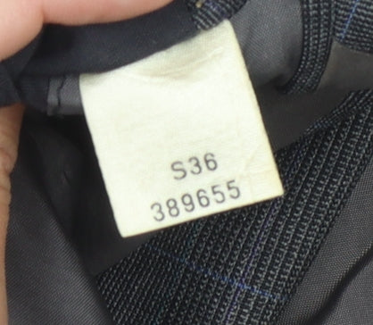 Principles Men's Grey Check Wool Double-Breasted Jacket 36S