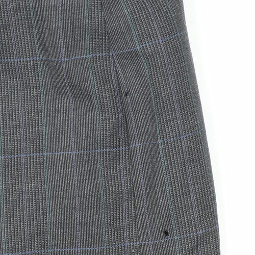 Principles Men's Grey Check Wool Double-Breasted Jacket 36S