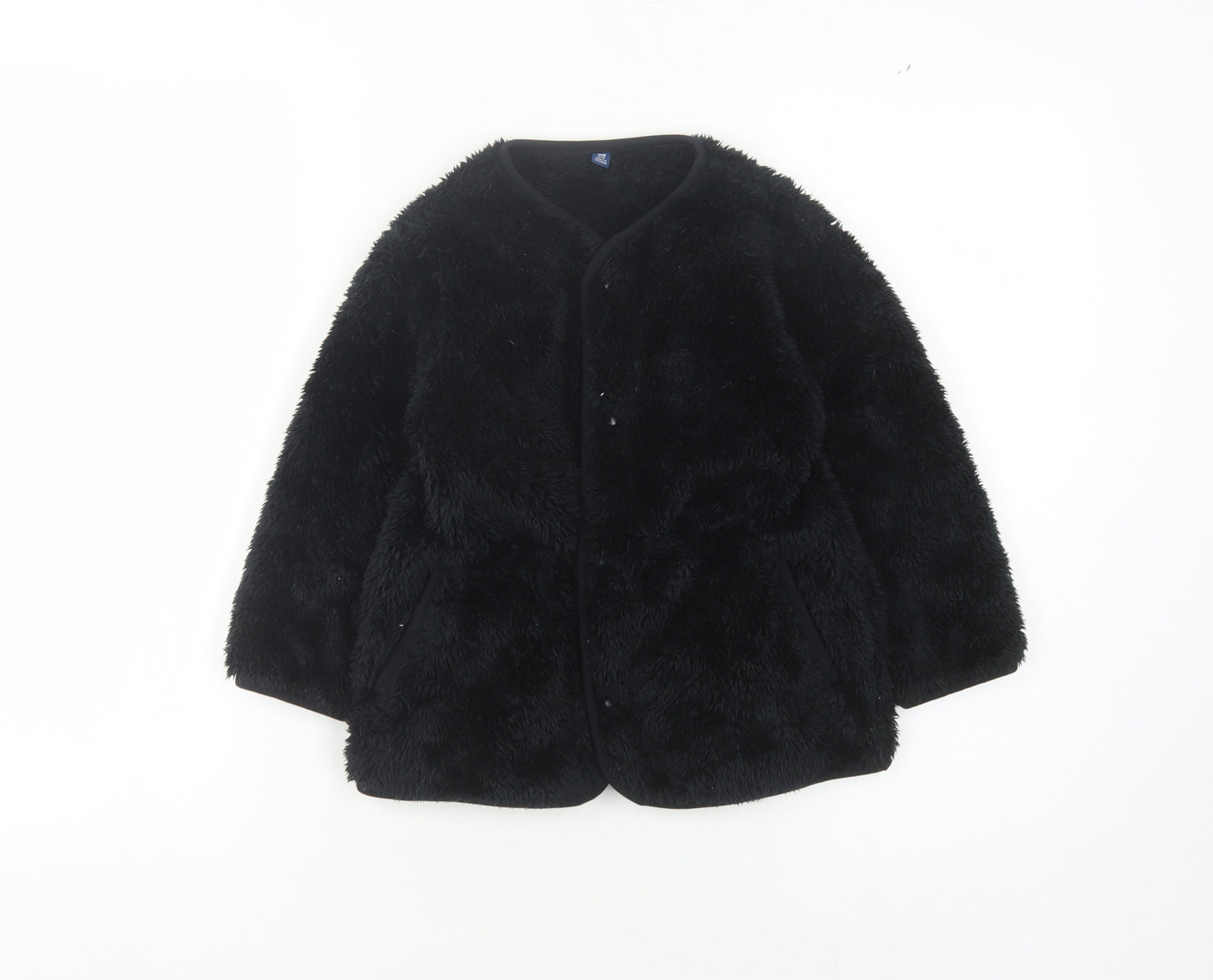 Uniqlo Girls Black Fleece Jacket 3-4 Years
