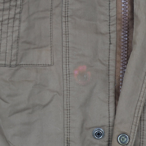 Confate Men's Brown Bomber Jacket L Casual