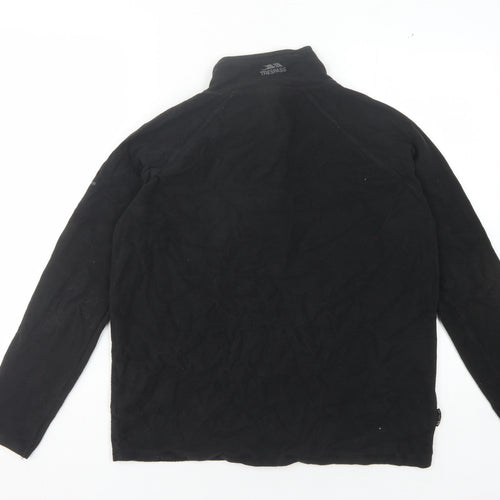 Trespass Men's Black Fleece 1/2 Zip Sweatshirt M