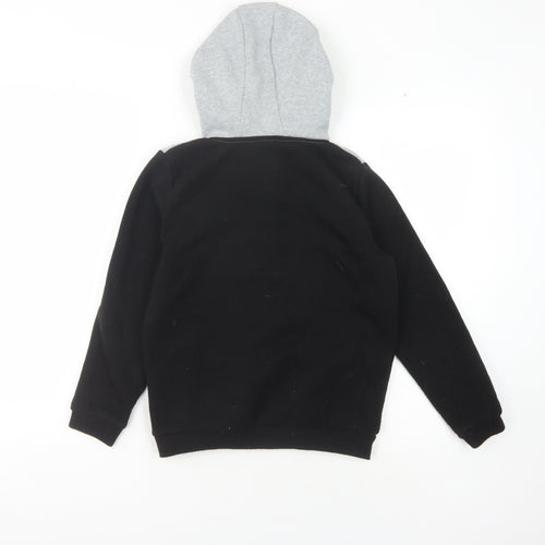 Slazenger Boys Full Zip Hoodie Black Grey 11-12 Years