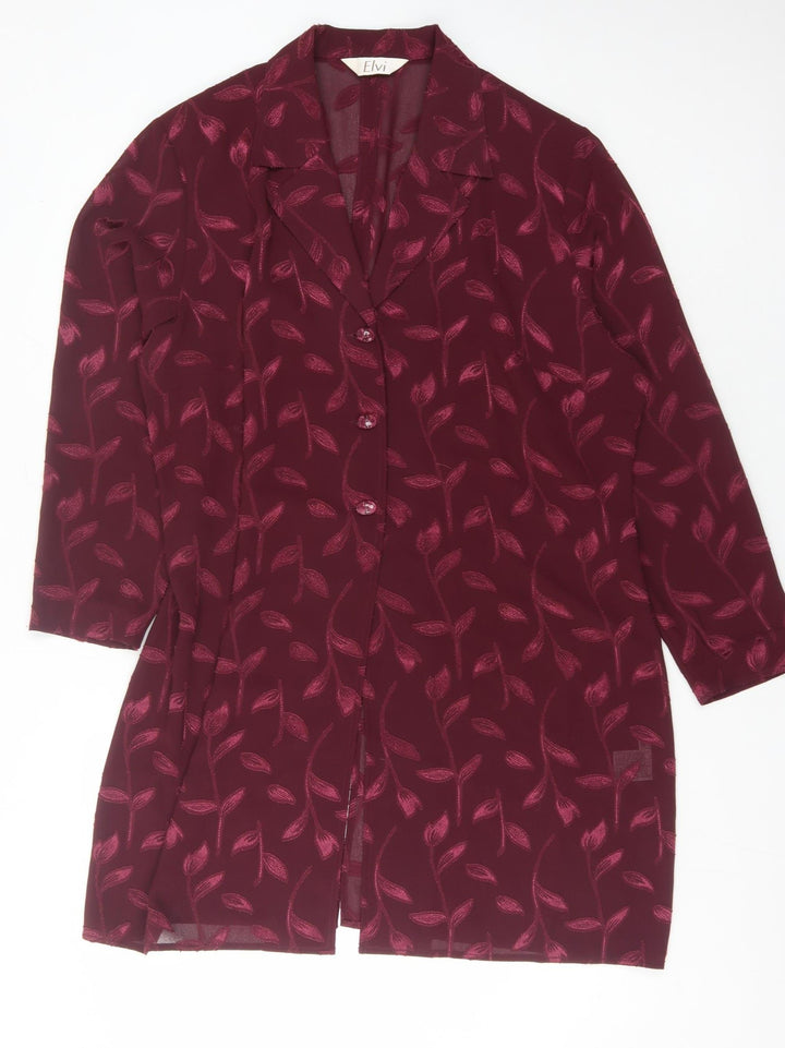 Elvi Women's Multicoloured Kimono Blouse Size 16