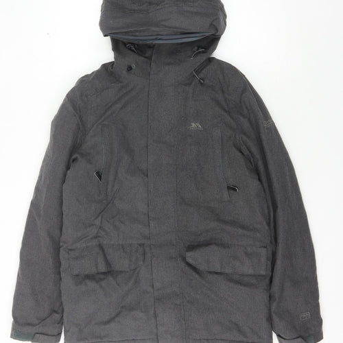Trespass Men's Grey Parka Jacket 2XS Waterproof Winter