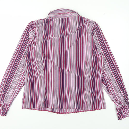 Berketex Women's Multicoloured Striped Button-Up Shirt