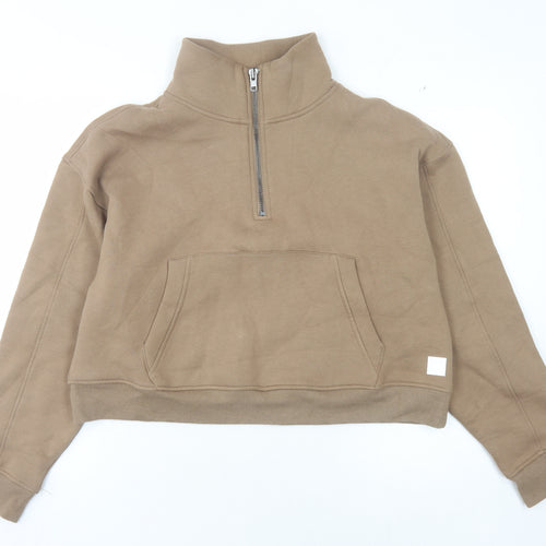 Lilybod Women's Brown Fleece Pullover Sweatshirt M