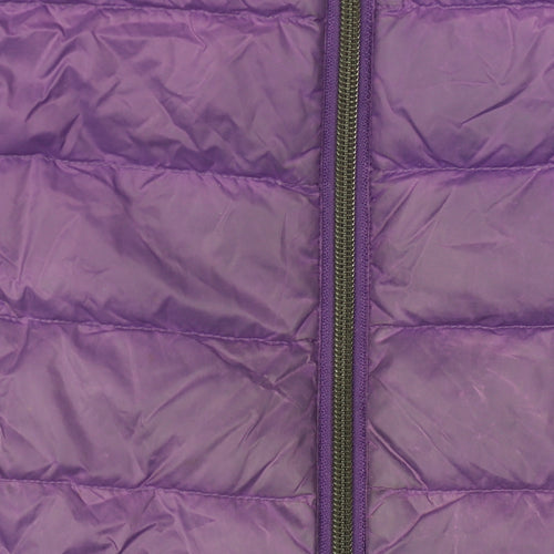 Marks and Spencer Women's Purple Puffer Jacket, Size 10