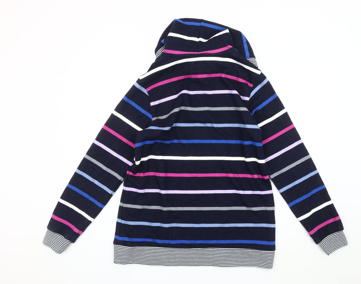 Lands' End Unisex Multicoloured Stripe Hoodie S